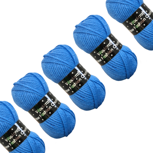 5 x 100g Woolcraft New Fashion Chunky - All Shades